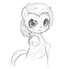 Size: 609x575 | Tagged: safe, artist:hetdegon, babs seed, earth pony, pony, female, filly, sketch, solo