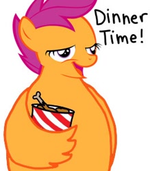 Size: 263x300 | Tagged: safe, derpibooru import, scootaloo, cannibalism, chickun, exploitable meme, forced meme, kfc, meme, scootachicken