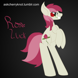 Size: 1280x1280 | Tagged: safe, artist:cherryknot, roseluck, pony, 30 minute art challenge, bipedal, rose