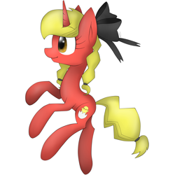 Size: 2300x2300 | Tagged: safe, artist:meotashie, derpibooru import, oc, oc only, pony, unicorn, bow, solo