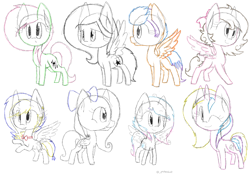 Size: 2300x1600 | Tagged: safe, derpibooru import, oc, oc only, alicorn, earth pony, pegasus, pony, unicorn, alicorn oc