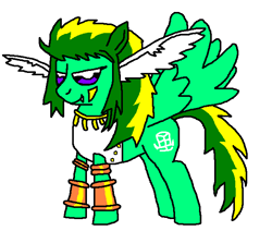 Size: 660x590 | Tagged: safe, derpibooru import, bakugan battle brawlers, harpus, ponified, solo