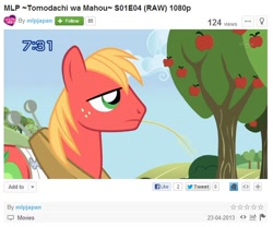 Size: 642x534 | Tagged: safe, big macintosh, earth pony, pony, japanese, male, stallion, tomodachi wa mahou