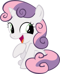 Size: 5500x6805 | Tagged: safe, artist:iamadinosaurrarrr, sweetie belle, absurd resolution, faic, happy, simple background, solo, transparent background, vector