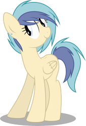 Size: 3166x4656 | Tagged: safe, artist:blueblitzie, derpibooru import, oc, oc only, oc:adrenaline rush, pegasus, pony, cute, piercing, simple background, smiling, solo, transparent background, vector