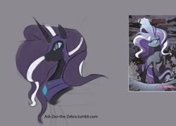 Size: 1280x914 | Tagged: safe, artist:zeo, derpibooru import, idw, nightmare rarity, spoiler:comic, 30 minute art challenge, armor