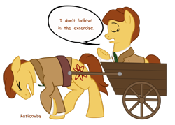 Size: 1280x914 | Tagged: safe, artist:katiicombs, derpibooru import, bioshock, bioshock infinite, lutece twins, ponified, robert lutece, rosalind lutece