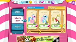 Size: 1136x640 | Tagged: safe, derpibooru import, aloe, lotus blossom, gameloft, masseuse pony, quake