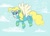 Size: 7000x5000 | Tagged: safe, artist:yokkishai, derpibooru import, surprise, pegasus, pony, absurd resolution, cute, flying, solo, wonderbolts, wonderbolts uniform