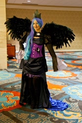 Size: 1280x1920 | Tagged: safe, artist:kana-mitsu, derpibooru import, nightmare moon, human, cosplay, irl, irl human, photo, solo