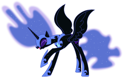 Size: 5000x3111 | Tagged: source needed, safe, artist:90sigma, nightmare moon, absurd resolution, laughing, simple background, solo, transparent background, vector