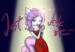 Size: 2136x1475 | Tagged: safe, artist:tunderi, derpibooru import, sweetie belle, anthro, older, singing, solo