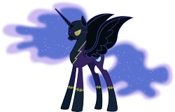 Size: 5000x3221 | Tagged: safe, artist:90sigma, nightmare moon, absurd resolution, clothes, costume, shadowbolts, shadowbolts costume, simple background, transparent background, vector