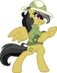 Size: 3913x5000 | Tagged: safe, artist:ambassad0r, artist:kp-shadowsquirrel, derpibooru import, daring do, absurd resolution, action pose, simple background, solo, transparent background, vector