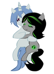 Size: 536x739 | Tagged: safe, artist:n30n-h34rts, derpibooru import, oc, oc only, earth pony, pony, unicorn, couple, female, male, mare, stallion