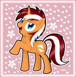 Size: 1500x1512 | Tagged: safe, artist:mcsadat, derpibooru import, oc, oc only, oc:orange cane, pony, unicorn, solo