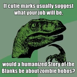 Size: 432x432 | Tagged: safe, derpibooru import, meme, philosoraptor, story of the blanks, text