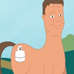 Size: 894x894 | Tagged: safe, artist:companioncube, derpibooru import, hank hill, king of the hill, ponified, propane, solo, wat, what has science done