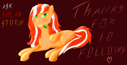 Size: 1280x656 | Tagged: safe, artist:iron snake, oc, oc only, pegasus, pony, solar storm