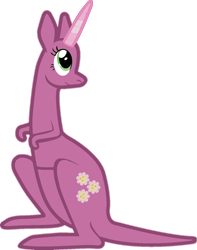 Size: 1057x1344 | Tagged: safe, derpibooru import, cheerilee, kangaroo, forced meme, kangaroonicorn, meme, solo, species swap, wat