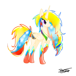 Size: 894x894 | Tagged: safe, artist:lightailsart, alicorn, pony, nation ponies, ponified, princess venezuela, venezuela