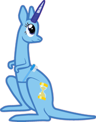 Size: 1057x1344 | Tagged: safe, derpibooru import, minuette, kangaroo, forced meme, kangaroonicorn, meme, solo, species swap, wat