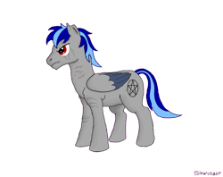 Size: 1704x1352 | Tagged: safe, artist:slowusaurus, ace combat, cipher, crossover, ms paint, pentagram, ponified
