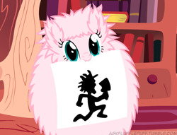 Size: 650x497 | Tagged: safe, artist:mixermike622, edit, oc, oc only, oc:fluffle puff, drawing, fluffle's note, fluffy, insane clown posse, juggalo