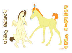 Size: 1240x911 | Tagged: safe, artist:vanycat, derpibooru import, pound cake, pumpkin cake, pegasus, pony, unicorn, baby, baby pony, brother and sister, cake twins, colt, duo, female, filly, foal, male, realistic, siblings, twins