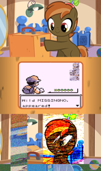 Size: 640x1080 | Tagged: safe, artist:jan, derpibooru import, button mash, button's odd game, forced meme, meme, missingno, pokémon