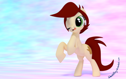 Size: 2000x1250 | Tagged: safe, artist:deathpwny, oc, oc only, oc:canni soda, 3d, blender, galacon, mascot, solo