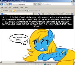 Size: 640x555 | Tagged: safe, artist:marytheechidna, oc, oc:internet explorer, ask, browser ponies, internet explorer, ponified