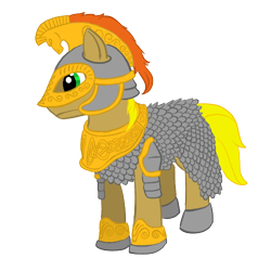 Size: 500x500 | Tagged: safe, artist:darkhestur, derpibooru import, earth pony, pony, lord of the rings, ponified, rohan, simple background, solo, warrior