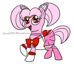 Size: 824x714 | Tagged: safe, artist:atomickitten10, 30 minute art challenge, chibi-usa, ponified, sailor chibi moon, sailor moon