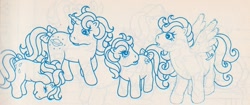 Size: 1100x462 | Tagged: safe, derpibooru import, pony, g1, coloring book, italian coloring book, mane