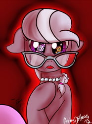 Size: 446x600 | Tagged: safe, artist:dshooves, derpibooru import, babs seed, diamond tiara, silver spoon, glasses, outcast, reflection, shock, shove