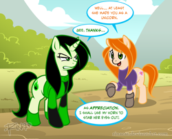 Size: 900x731 | Tagged: safe, artist:rinacat, crossover, kim possible, ponified, shego