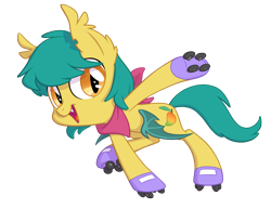 Size: 2000x1545 | Tagged: safe, artist:equestria-prevails, derpibooru import, oc, oc only, bat pony, pony, colt, male, roller skates, simple background, skates, solo, transparent background, vector