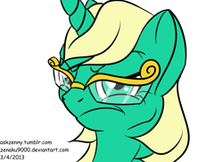 Size: 1280x927 | Tagged: safe, artist:zenaku9000, 30 minute art challenge, comic sans, glasses, jade singer, summer mane