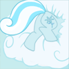 Size: 100x100 | Tagged: safe, artist:foxbeast, oc, oc only, oc:snowdrop, pegasus, animated, butt, butt only, buttstuck, cloud, cutie mark, female, filly, foal, head in the clouds, plot, solo, stuck