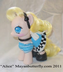 Size: 503x583 | Tagged: safe, artist:mayanbutterfly, derpibooru import, alice, alice in wonderland, brushable, custom, irl, photo, ponified, toy