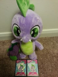 Size: 1377x1836 | Tagged: safe, derpibooru import, spike, build-a-bear, card, irl, photo, plushie, spike plushie, toy