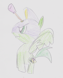 Size: 453x560 | Tagged: safe, artist:zootycutie, derpibooru import, larryboy, ponified, solo, veggietales