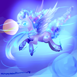 Size: 1000x1000 | Tagged: safe, artist:aquagalaxy, derpibooru import, oc, oc only, glow, glowing eyes, solo