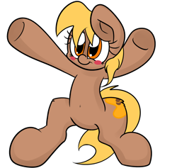 Size: 996x943 | Tagged: safe, artist:extradan, derpibooru import, oc, oc only, oc:honey dip, pony, belly button