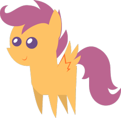 Size: 862x833 | Tagged: safe, artist:minipones, derpibooru import, scootaloo, pointy ponies, simple background, solo, transparent background, vector