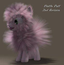 Size: 606x614 | Tagged: safe, artist:kawa, derpibooru import, oc, oc only, oc:fluffle puff, 3d, palindrome get, poser, solo, wip