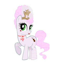 Size: 900x900 | Tagged: safe, artist:muzzen, derpibooru import, earth pony, pony, bow, bow (instrument), clothes, emilie autumn, hat, heart, lipstick, ponified, simple background, socks, solo, striped socks, transparent background, vector, violin