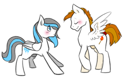 Size: 1280x800 | Tagged: safe, artist:sinclair2013, derpibooru import, oc, oc only, pegasus, pony, blushing, gay, male