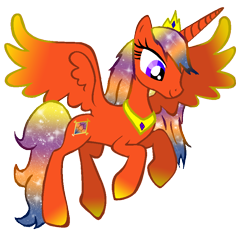 Size: 848x794 | Tagged: safe, artist:pinkpopcornwithsoda, artist:skittles91000, derpibooru import, oc, oc only, alicorn, pony, alicorn oc, princess aurora sky, solo